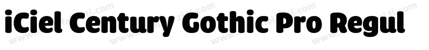 iCiel Century Gothic Pro Regular字体转换
